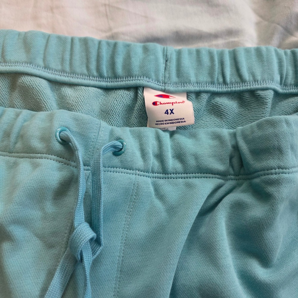 Champion Gameday Cropped Pant Slim Milky Way Blue 4X NWT CPW253PA06040 - Picture 3 of 4